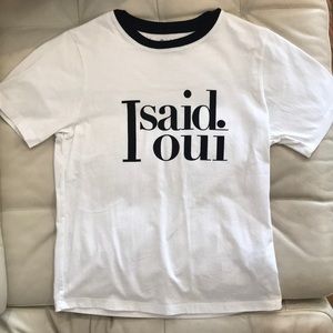 ba&sh “I said oui” short sleeve top/t-shirt